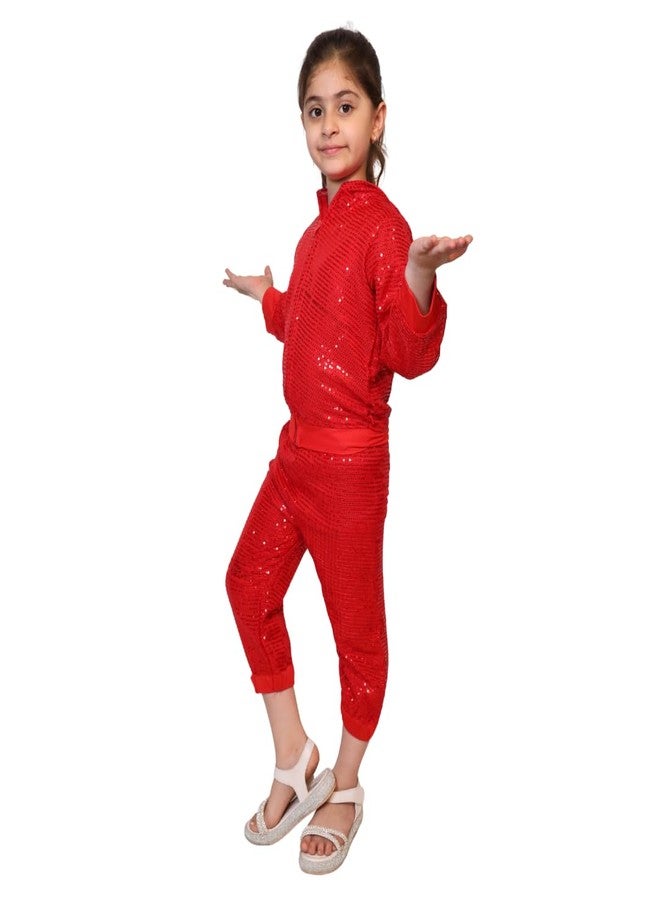 كاكو فانسي دريسيس زي رقص جماعي للأطفال من كاكو - أحمر، 7-8 سنوات، للجنسين - Image 5